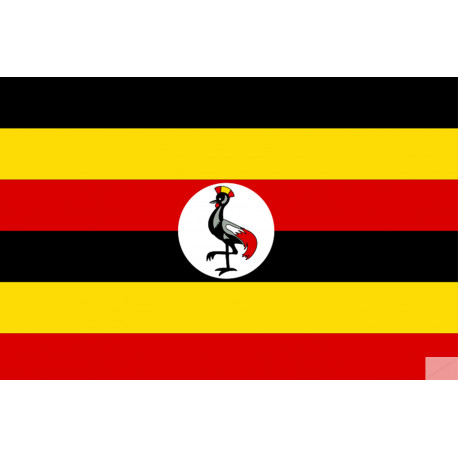 Drapeau Ouganda (15x10cm) - Sticker/autocollant