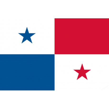 Drapeau Panama (15x10cm) - Sticker/autocollant