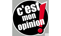 c'est mon opinion (20x20cm) - Sticker/autocollant