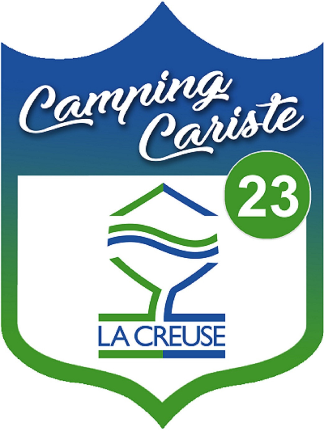 campingcariste Creuse 23 - 10x7.5cm - Sticker/autocollant