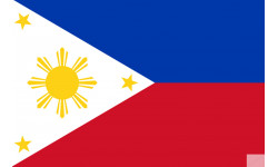 Drapeau Philippines (19.5x13cm) - Sticker/autocollant