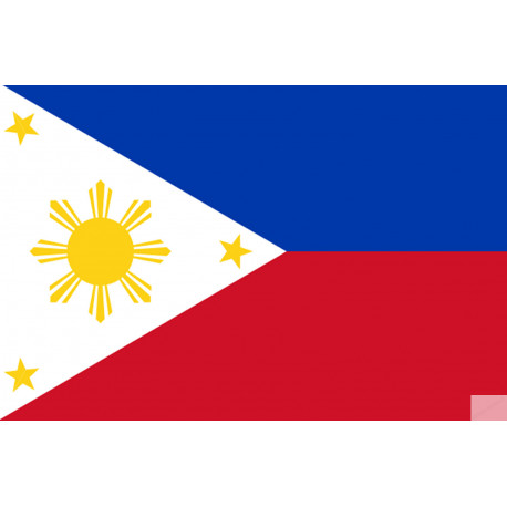 Drapeau Philippines (19.5x13cm) - Sticker/autocollant