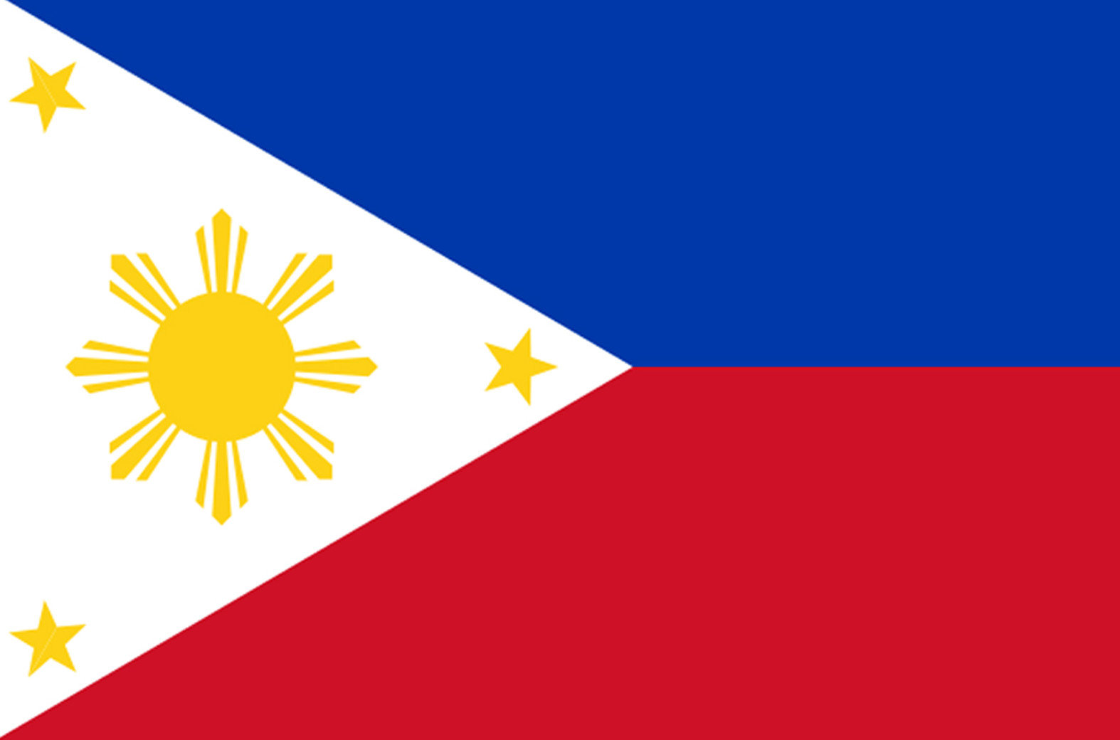 Drapeau Philippines (19.5x13cm) - Sticker/autocollant