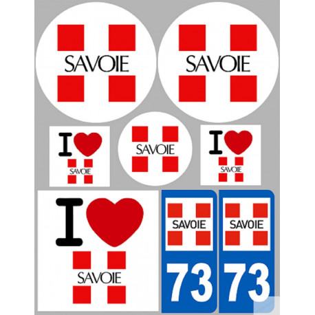 Savoie (8 autocollants variés) - Sticker/autocollant