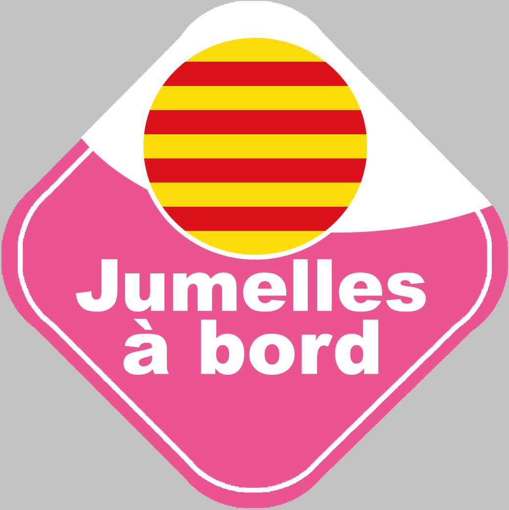 jumelles catalanes - 10cm - Sticker/autocollant