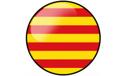 Catalan rond - 20cm - Sticker/autocollant