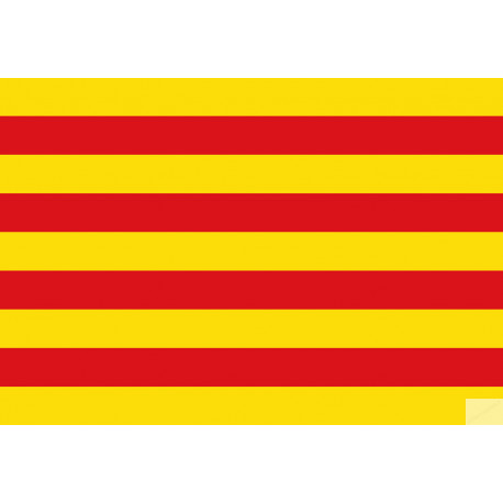 Drapeau Catalan (19.5x13cm) - Sticker/autocollant