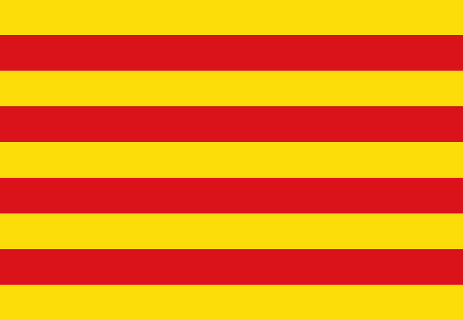 Drapeau Catalan (19.5x13cm) - Sticker/autocollant