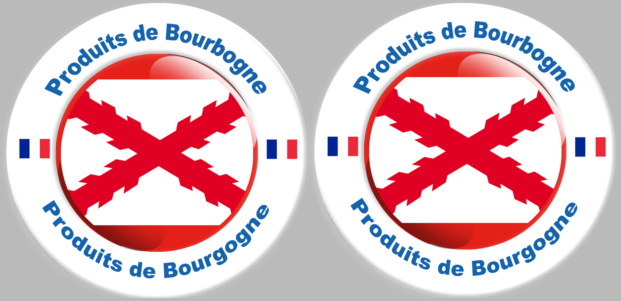 Produits de la Bourgogne - 2fois 10cm - Sticker/autocollant