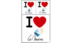 Département 51 la Marne (1fois 10cm / 2 fois 5cm) - Sticker/autocollant