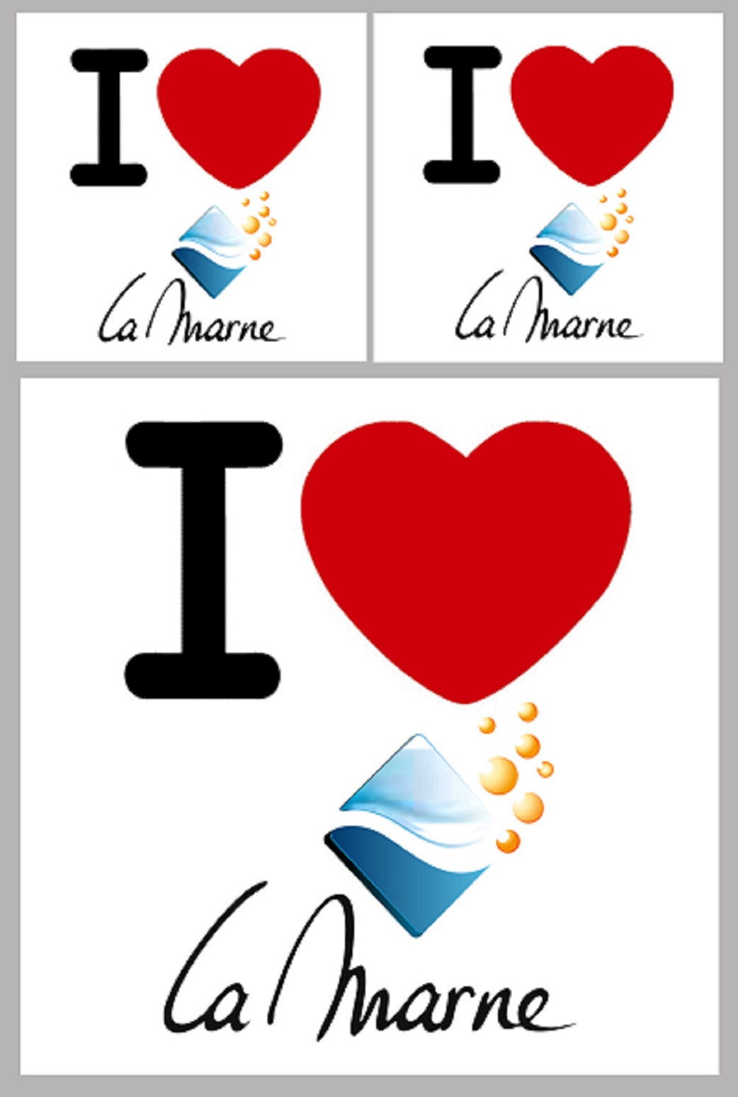 Département 51 la Marne (1fois 10cm / 2 fois 5cm) - Sticker/autocollant