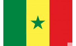 Drapeau Sénégal (19.5x13cm) - Sticker/autocollant