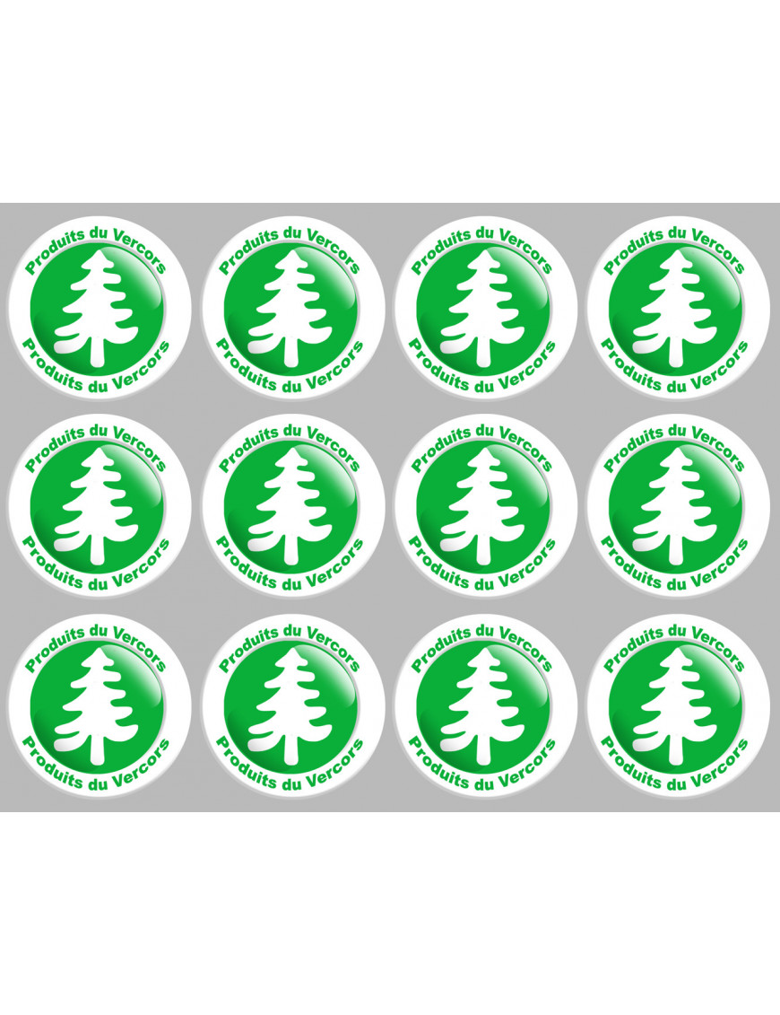 Produits du Vercors (12fois 5cm) - Sticker/autocollant