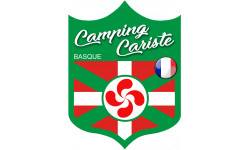 Campingcariste Basque (10x7.5cm) - Sticker/autocollant