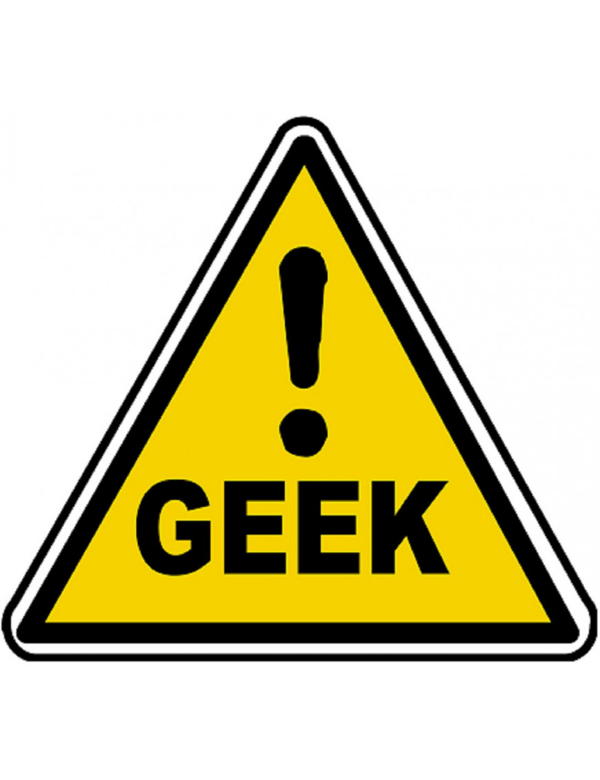 Danger geek (15x13.7cm) - Sticker/autocollant