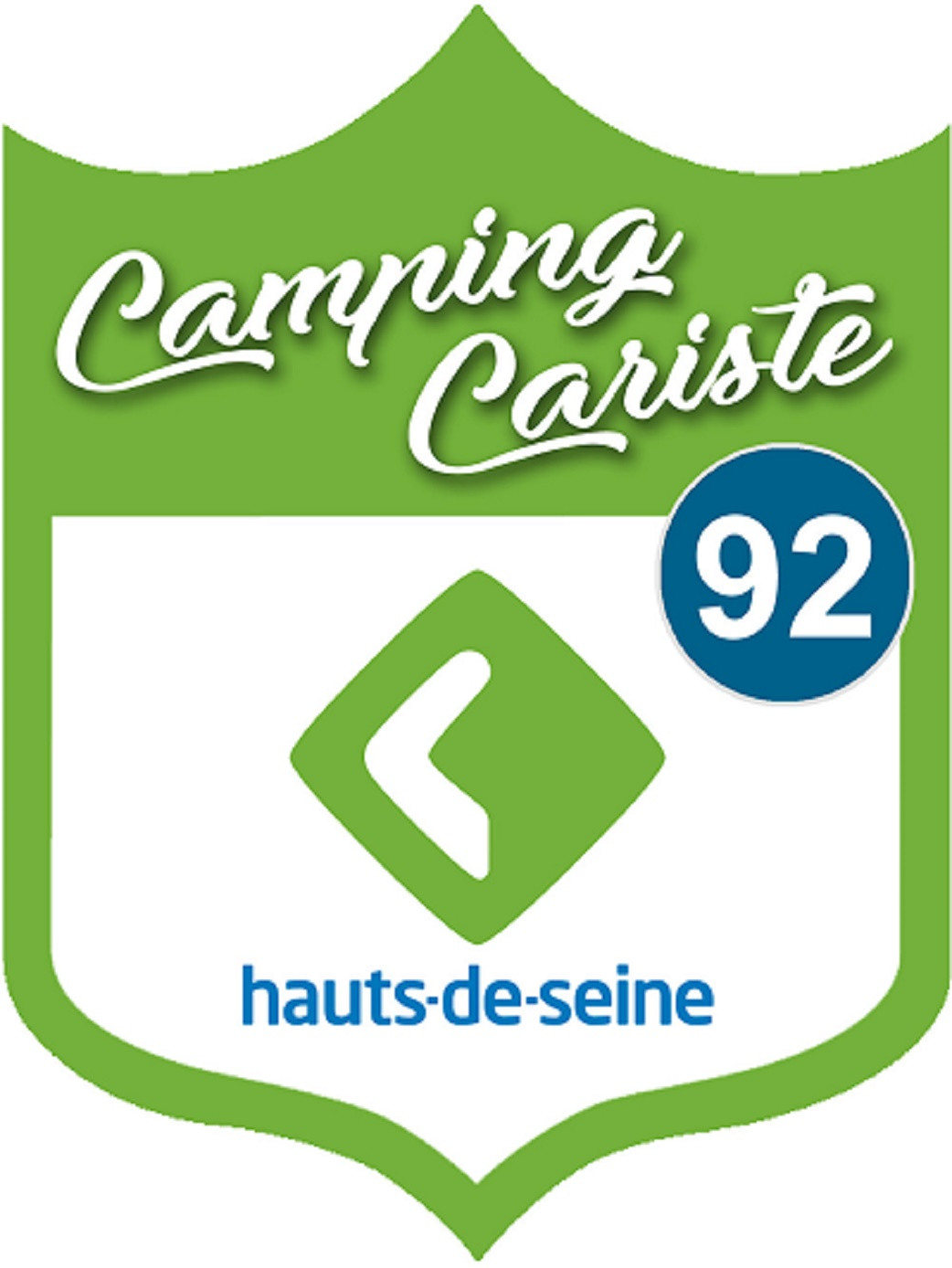 Campingcariste Hauts de Seine 92 - 20x15cm - Sticker/autocollant