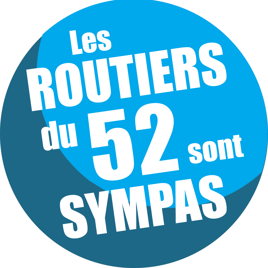 les routiers 52 de la Haute-Marne sont sympas (15x15cm) Sticker/autocollant