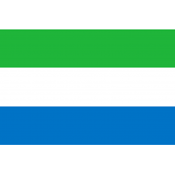 Drapeau Sierra Leone (15 x 10 cm) - Sticker/autocollant