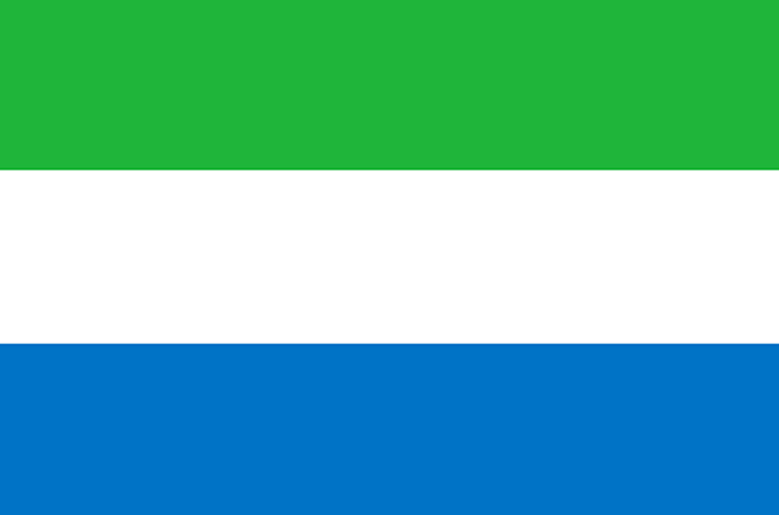 Drapeau Sierra Leone (15 x 10 cm) - Sticker/autocollant