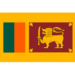 Drapeau Sri Lanka (5 x 3.3 cm) - Sticker/autocollant