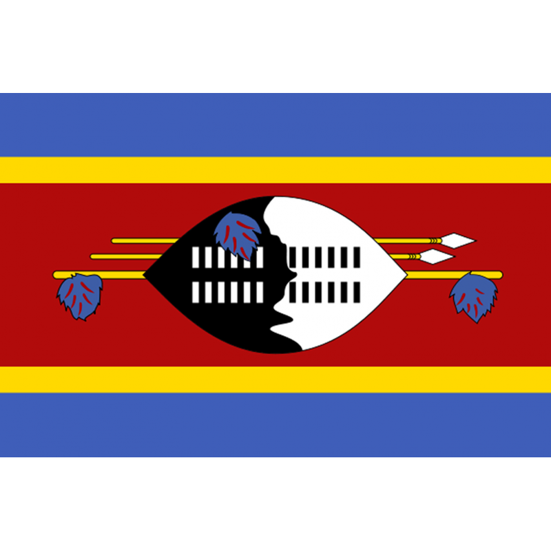 Drapeau Swaziland (19.5 x 13 cm) - Sticker/autocollant