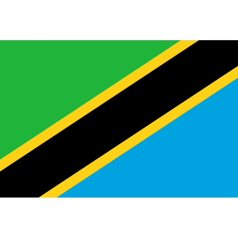 Drapeau Tanzanie (19.5 x 13 cm) - Sticker/autocollant