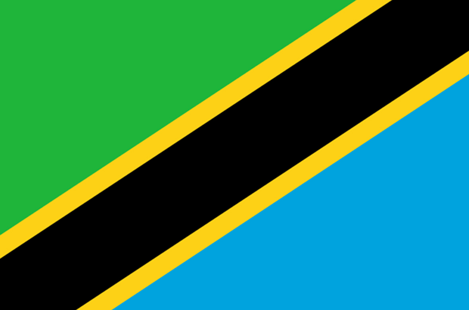 Drapeau Tanzanie (19.5 x 13 cm) - Sticker/autocollant