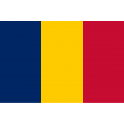 Drapeau Tchad (19.5 x 13 cm) - Sticker/autocollant