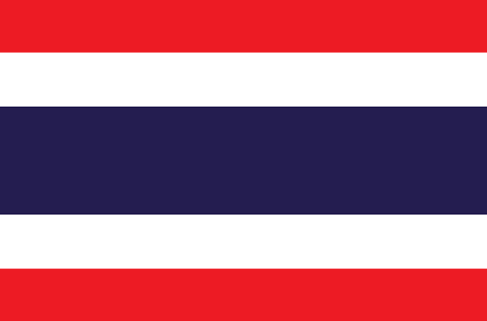 Drapeau Thaïlande (19.5 x 13 cm) - Sticker/autocollant