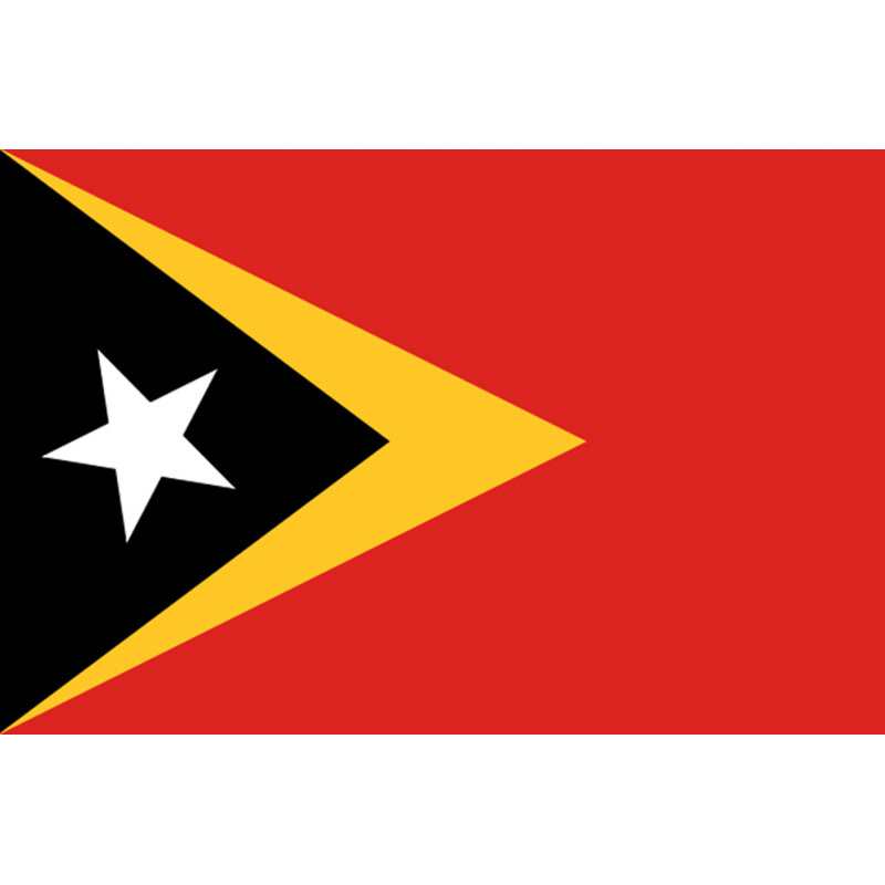 Drapeau Timor Oriental (5 x 3.3 cm) - Sticker/autocollant