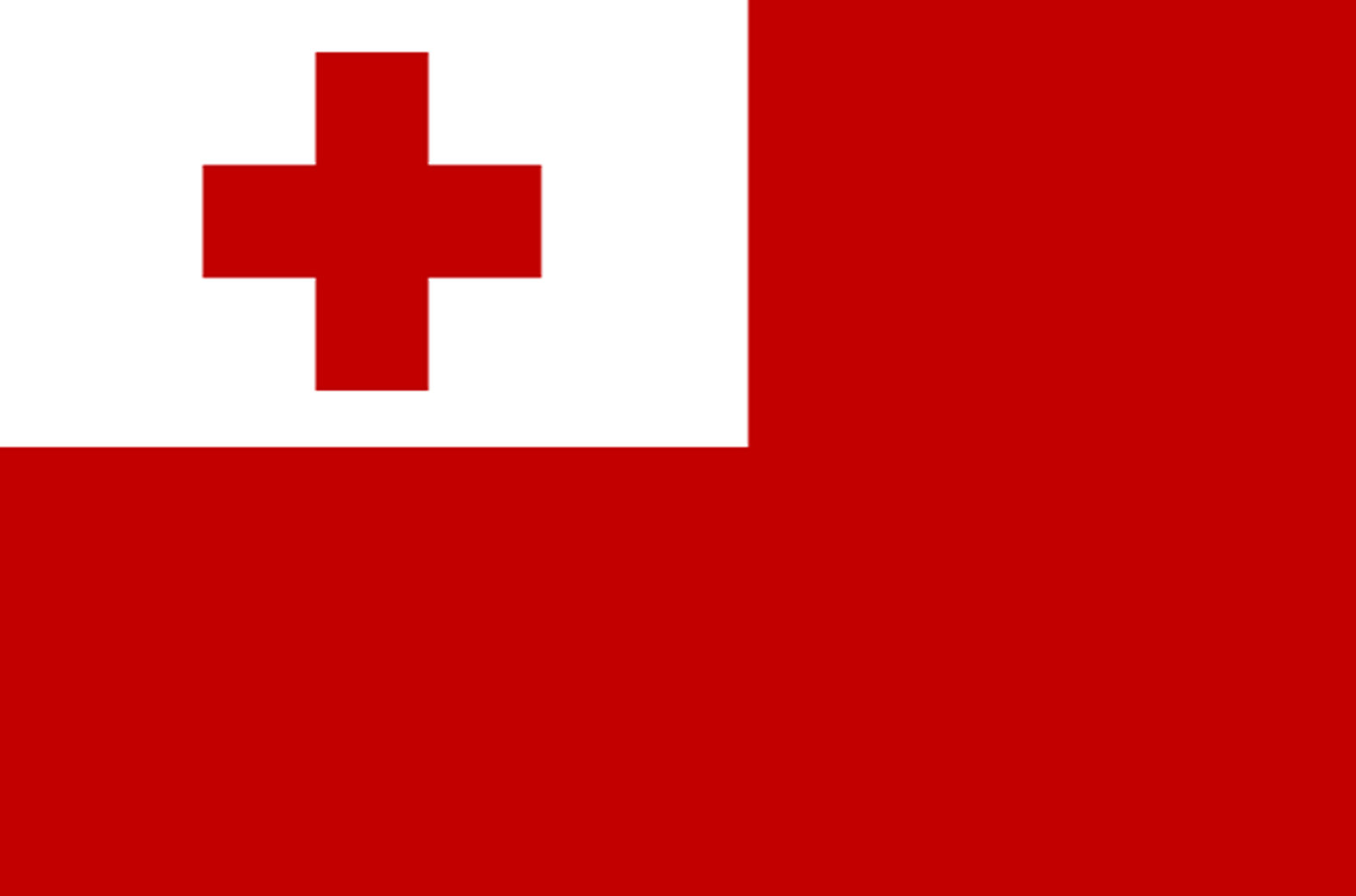 Drapeau Tonga (19.5 x 13 cm) - Sticker/autocollant