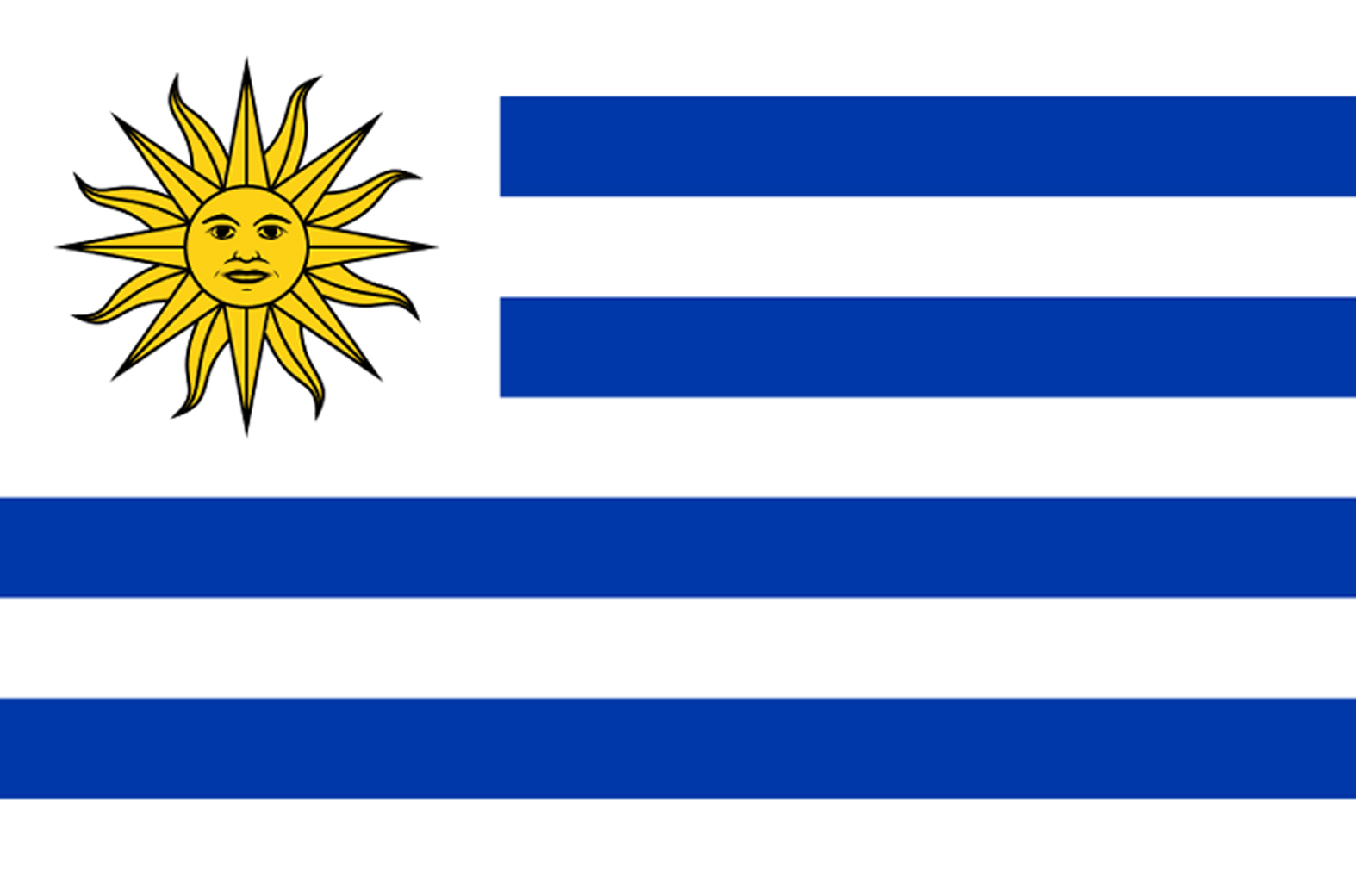 Drapeau Uruguay (19.5 x 13 cm) - Sticker/autocollant