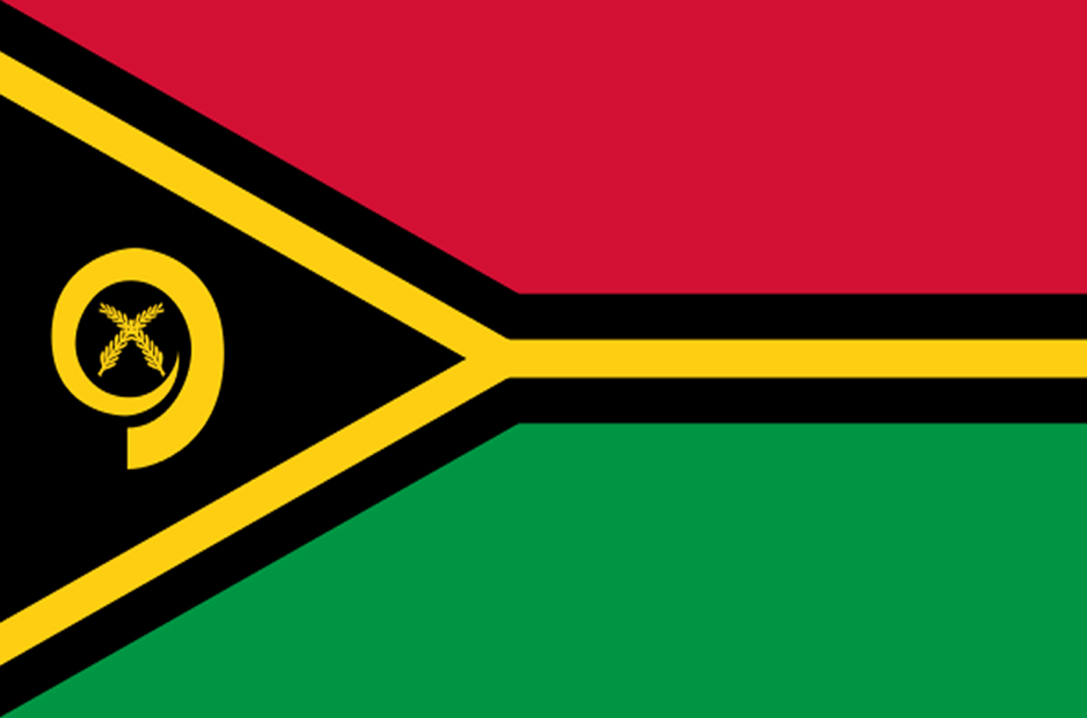 Drapeau Vanuatu (15 x 10 cm) - Sticker/autocollant