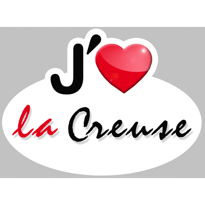 j'aime la Creuse (5x3.7cm) - Sticker/autocollant