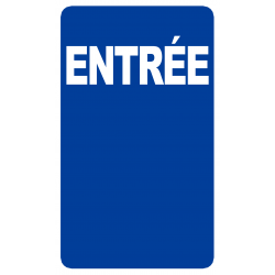 Entrée (10x6cm) - Sticker/autocollant