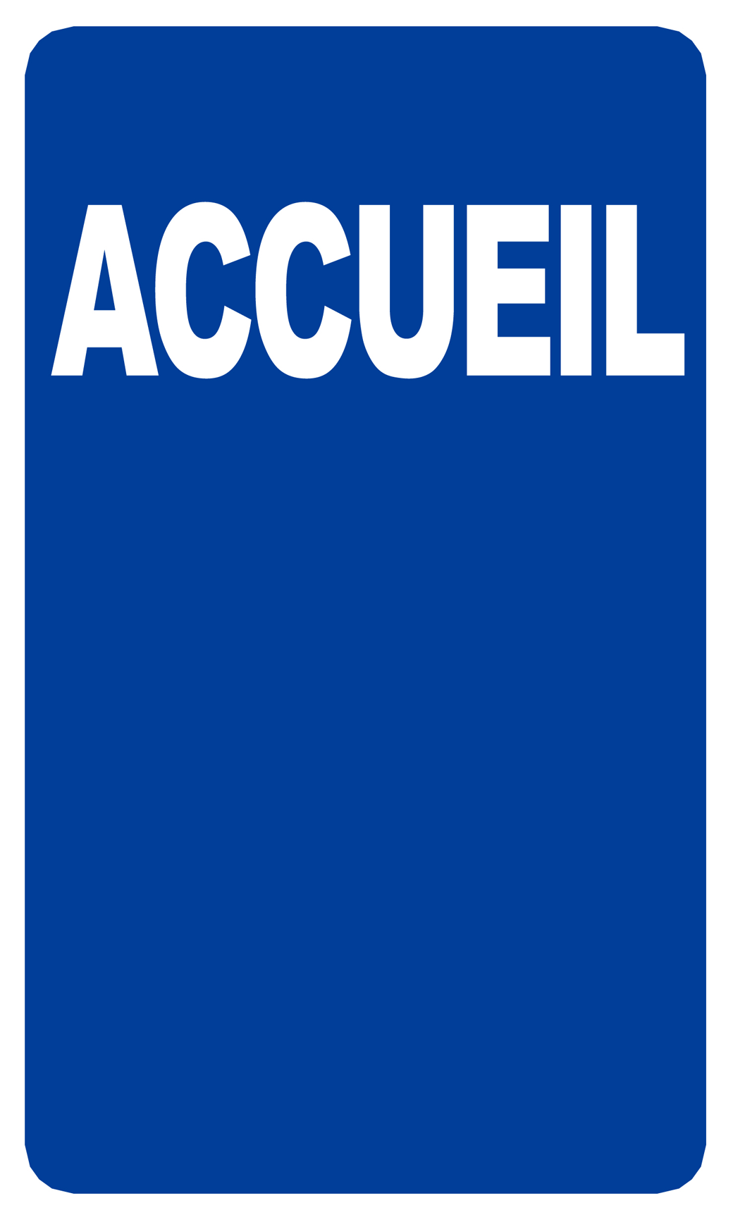 Accueil (15x9cm) - Sticker/autocollant