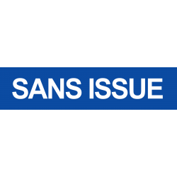 Sans issue bleu (29x7cm) - Sticker/autocollant