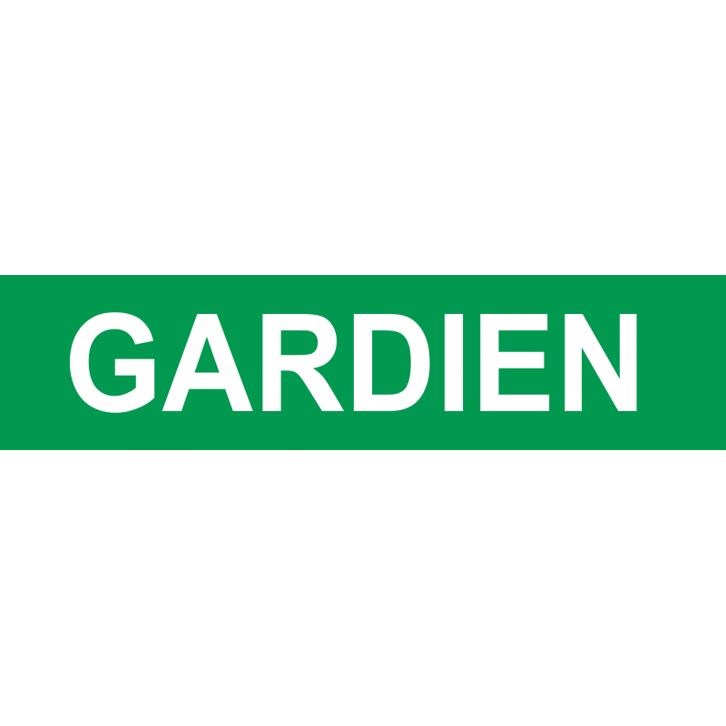 gardien VERT (29x7cm) - Sticker/autocollant