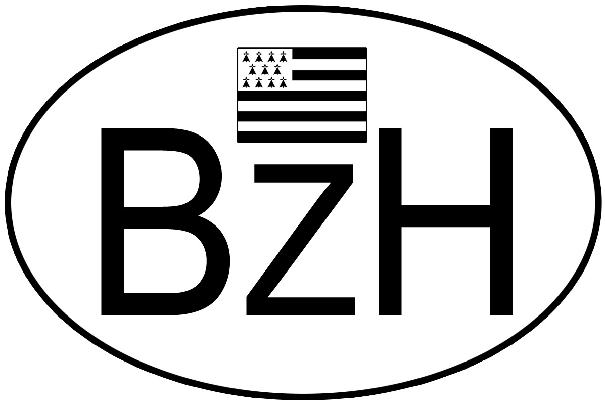 BZH Bretagne (15x10cm) - Sticker/autocollant