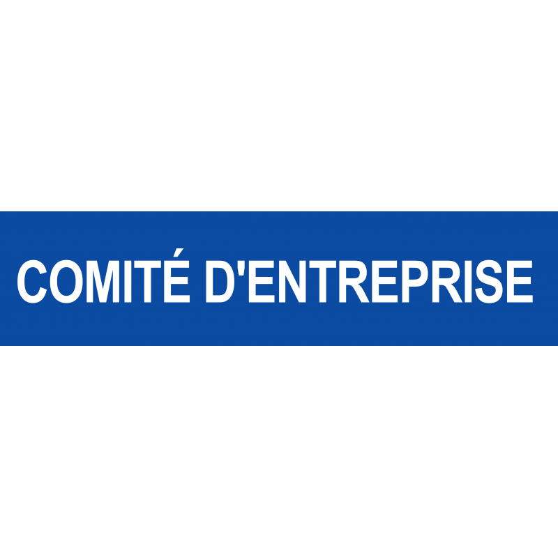 Local comité d'entreprise bleu (29x7cm) - Sticker/autocollant