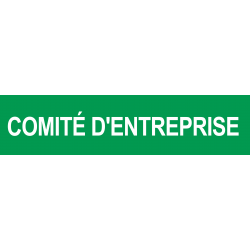 Local comité d'entreprise vert (29x7cm) - Sticker/autocollant