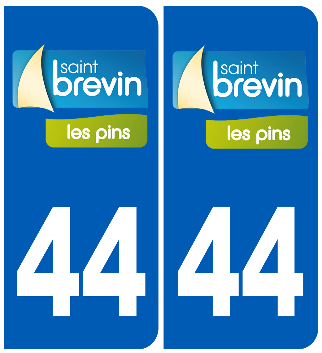 immatriculation 44 Saint Brévin les pins - Sticker/autocollant