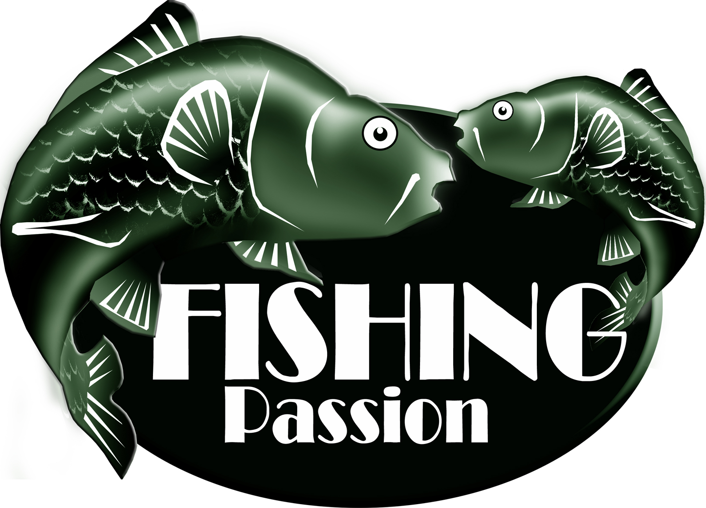 fishing passion (21,5x15,5cm) - Sticker/autocollant