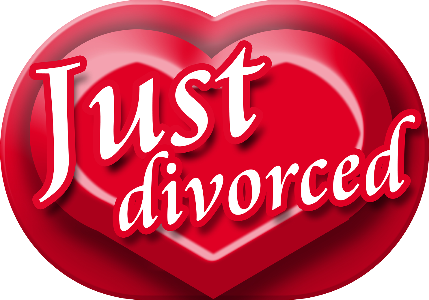 Just divorced (30x21cm) - Sticker/autocollant