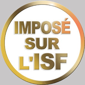 Imposé sur l'ISF (5x5cm) - Sticker/autocollant