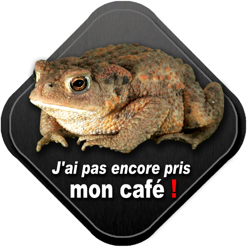 Mon café (10x10cm) - Sticker/autocollant