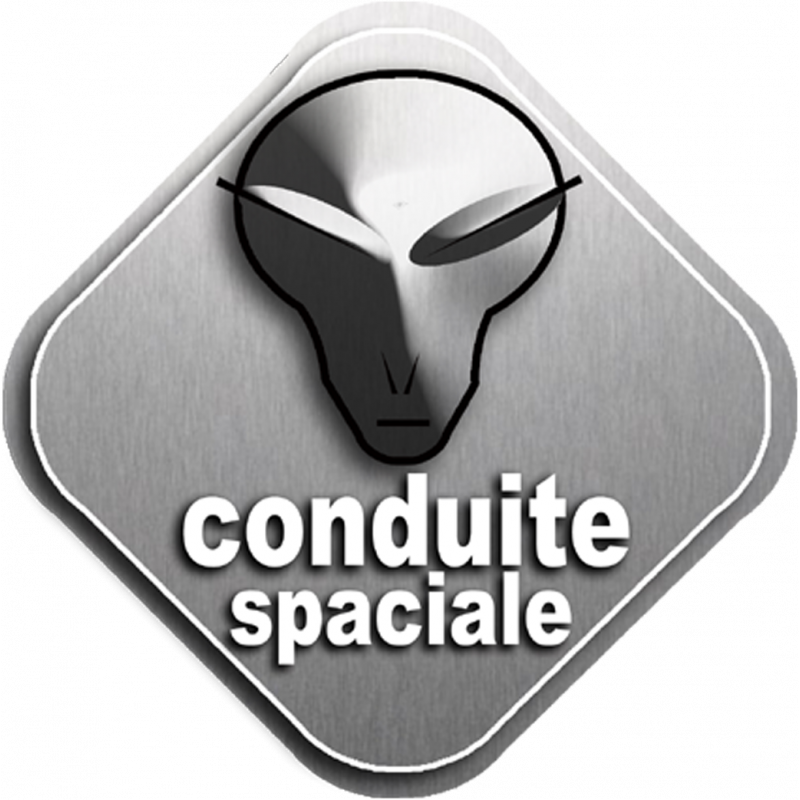 Conduite spatiale (20x20cm) - Sticker/autocollant