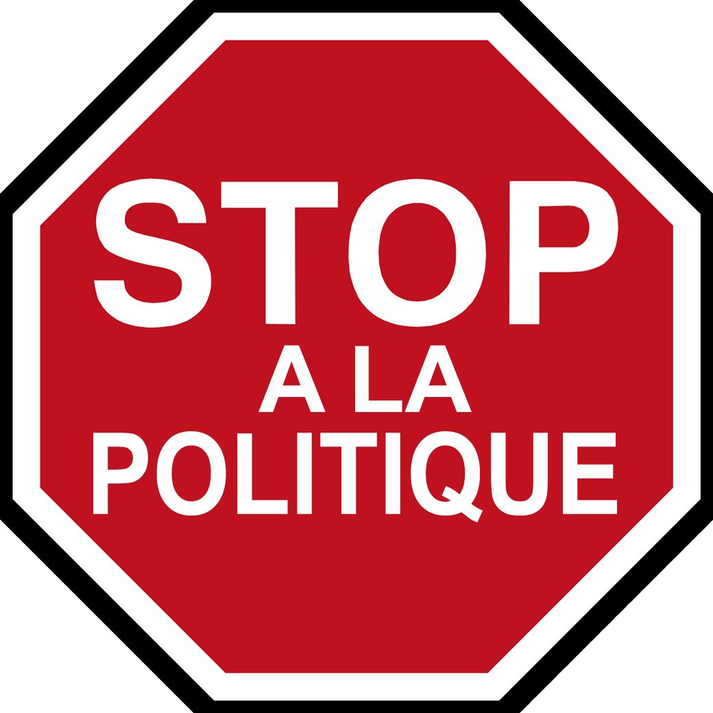 politique STOP (5x5cm) - Sticker/autocollant