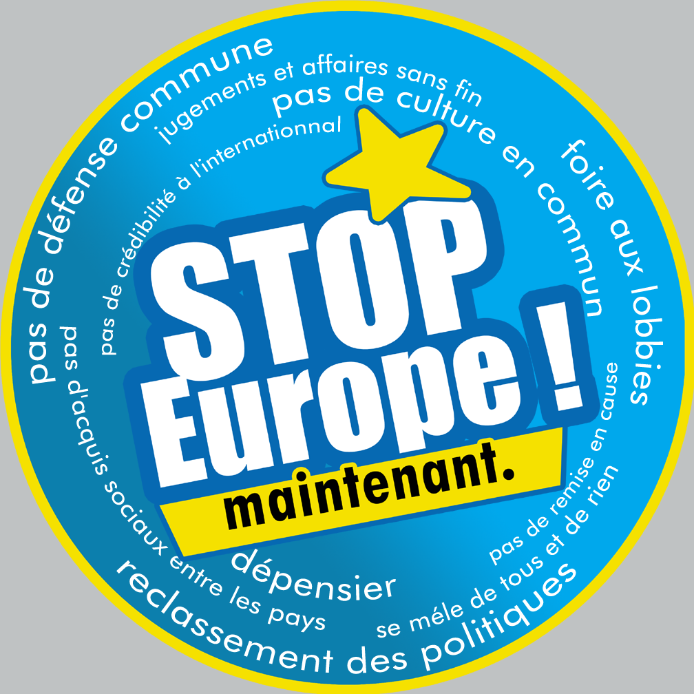 Europe STOP (20x20cm) - Sticker/autocollant