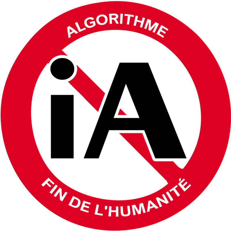 iA algorithme (15x15cm) - Sticker/autocollant